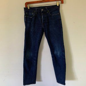 J.Crew Raw Indigo Japanese Denim Jeans 30/30